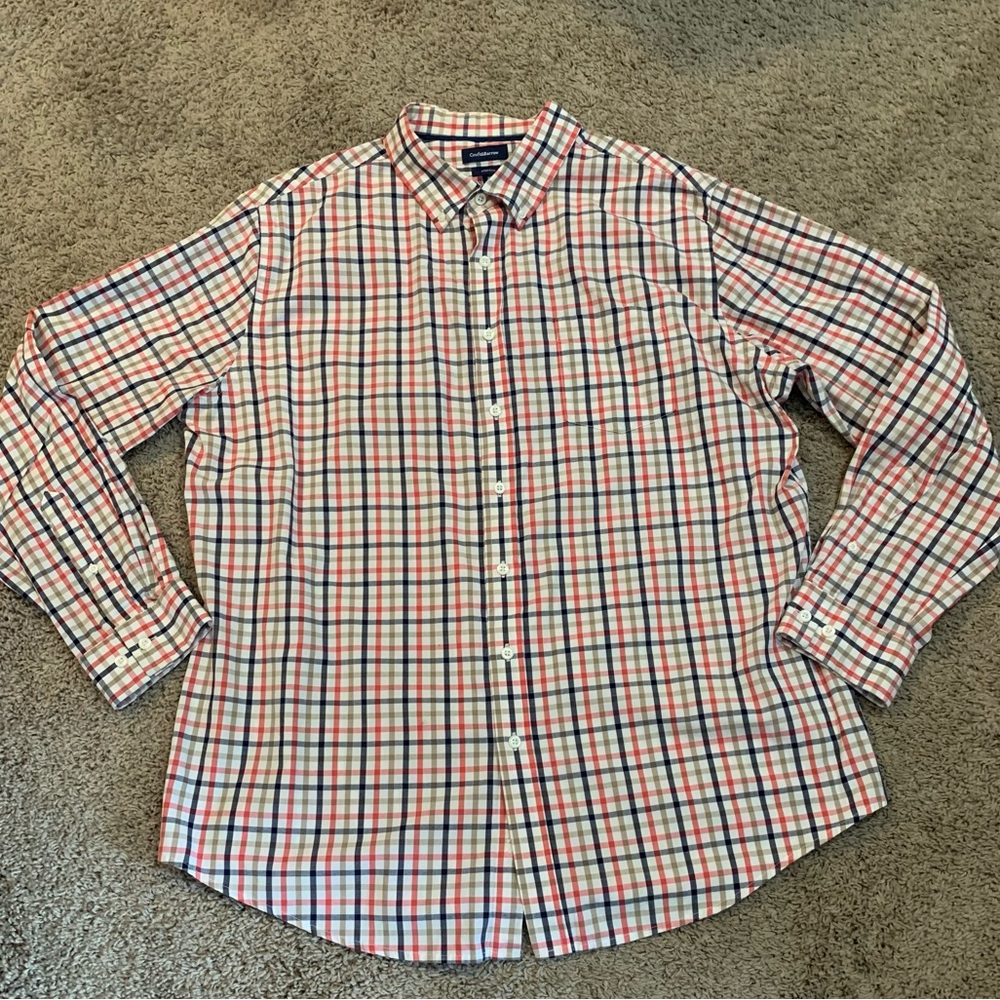 Men’s Croft & Barrow Plaid Button Down Shirt XL